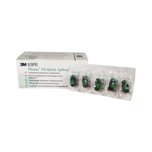 3M ESPE 61020 Photac Fil Quick Aplicap Glass Ionomer Restorative Capsules Light A2 50/Pk 3M ESPE 61020 Photac Fil Quick Aplicap Glass Ionomer Restorative Capsules Light A2 50/Pk